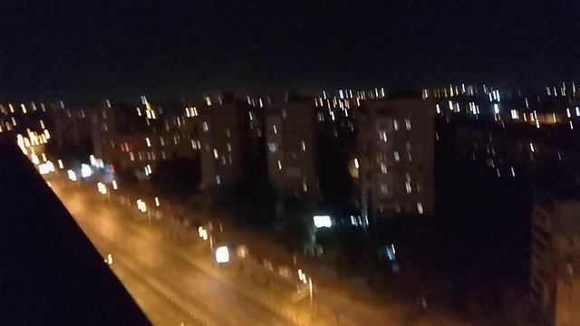 Декоративная подсветка домов на Гагарина Харьков. Красный Синий Желтый смотреть онлайн