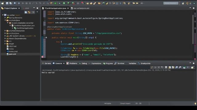 Como Gerar um Arquivo CSV em Java com o OpenCSV смотреть онлайн