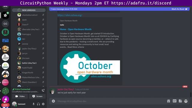 CircuitPython Weekly Meeting for October 25th, 2021 @circuitpython #circuitpython #adafruit смотреть онлайн