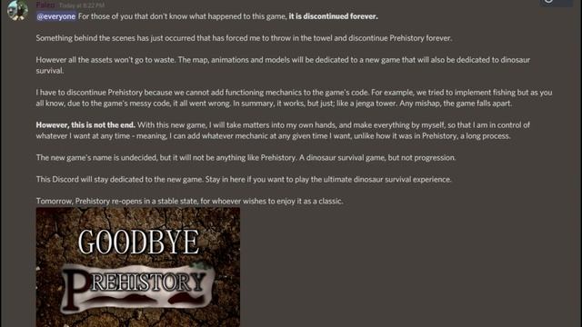 Prehistory is being deleted...|Prehistory Roblox смотреть онлайн