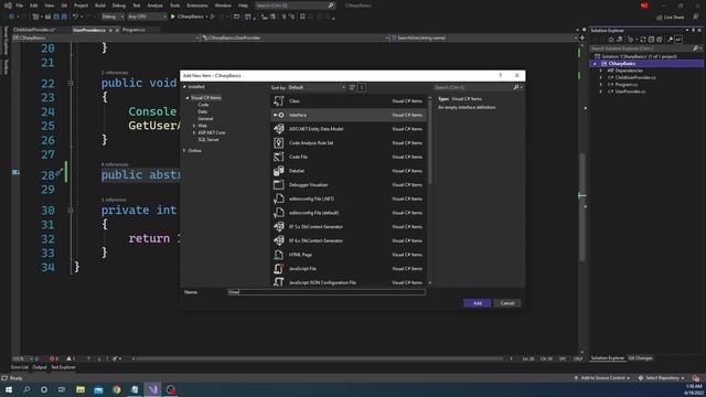 Abstract Base Classes and Interfaces in C# [C# Fundamental series, examples in .NET 6 ] смотреть онлайн
