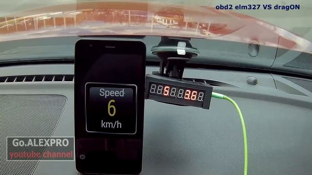Сравнение показаний OBD2 ELM327 и DragON (аналог Racelogic) смотреть онлайн