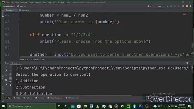 Simple Calculator using Python 2 смотреть онлайн