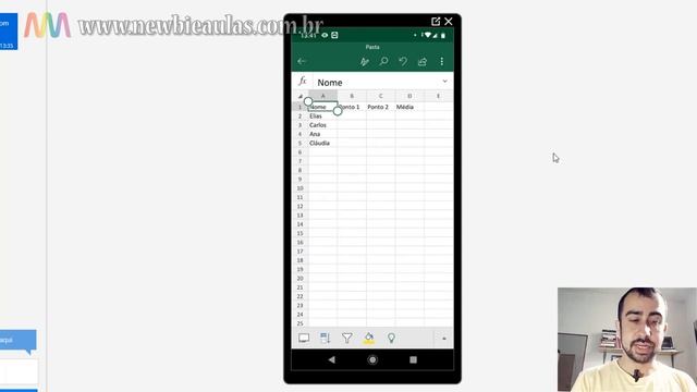 Excel - Aplicativo Android - Conhecendo o App do Excel - Criando planilhas / Fórmulas e gráficos смотреть онлайн