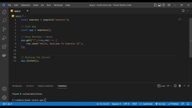 Node JS API : #05 - Starting Book Store API with Express JS смотреть онлайн