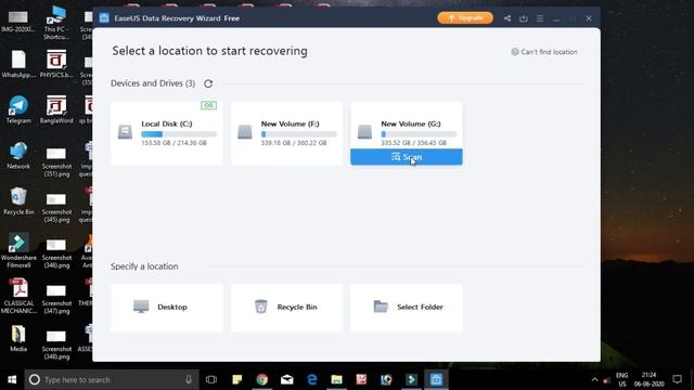 How to recover deleted files from laptop/pc using easeus data recovery //By Saddam Hussain.. смотреть онлайн