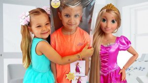 Diana and New Rapunzel doll