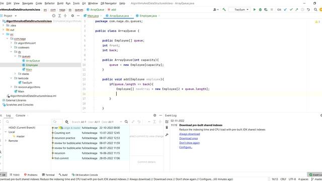 Implementing Queue Data Structure in java смотреть онлайн