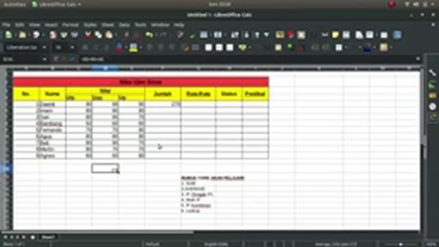 cara menggunakan rumus excel di libreoffice calc смотреть онлайн