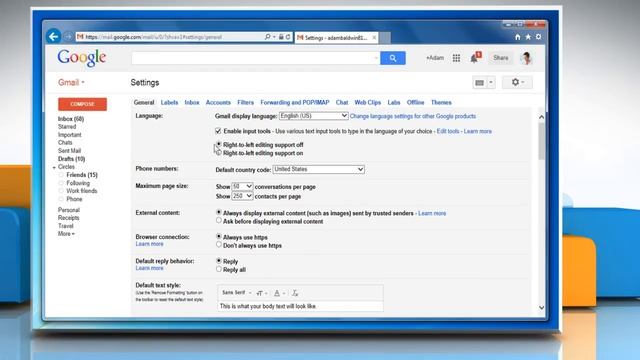 How to change the Direction of Text from Right to Left in Gmail® смотреть онлайн