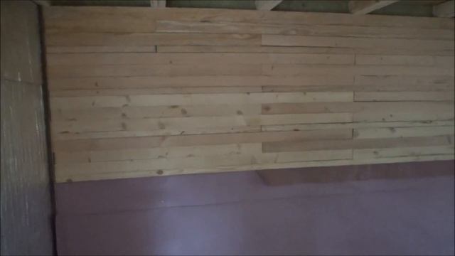 Beautiful Salmon Colored Wall Paneling From Scrap Lumber S12 смотреть онлайн