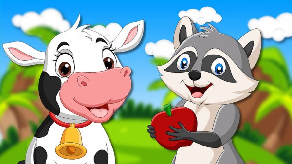 Domestic and wild animals + animal sounds and voices + cartoons about animals + as animals say