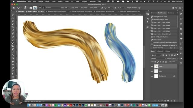 Wet Paint Mixer Brush Basics for Photoshop and how sample from the ready-made color palettes смотреть онлайн