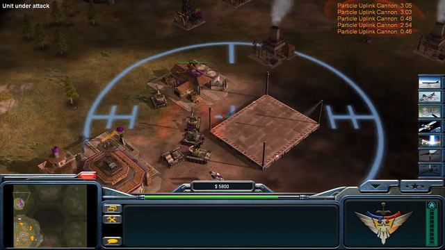 C&C Generals - Zero Hour: 1 vs. 5 - Laser vs. 5 Hard Tank (Defcon 6) смотреть онлайн