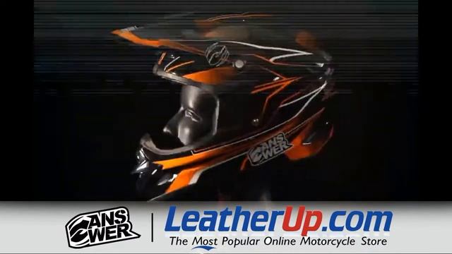 Answer Racing Comet React Black and Orange Helmet at LeatherUp.com смотреть онлайн