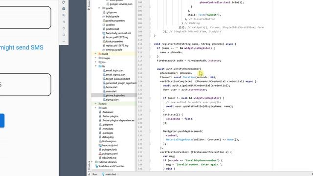 Flutter Firebase Auth Phone Number Sign-in Authentication November 2020 смотреть онлайн