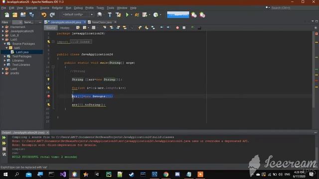 create array of type class in java смотреть онлайн