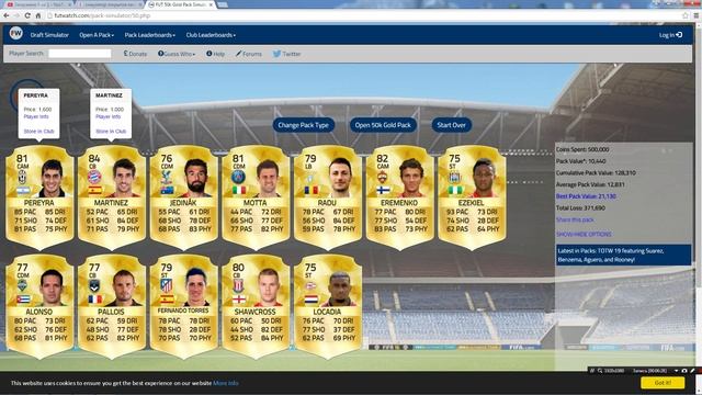 симулятор открытие паков fifa16 смотреть онлайн