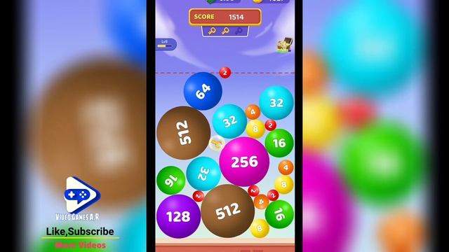 Magic Ball 2048 Gameplay New Ball Numbers Math смотреть онлайн