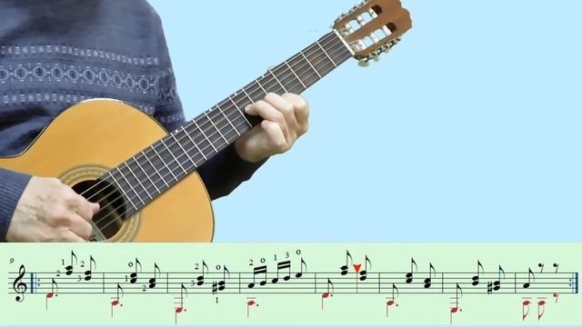 Мазурка - польский народный танец. Разбор на гитаре. смотреть онлайн