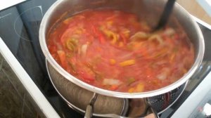 ПРОСТОЕ И ВКУСНОЕ ЛЕЧО ИЗ ПОМИДОР И СЛАДКОГО ПЕРЦА .