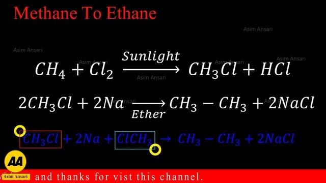 Methane to ethane - how you can convert methane into ethane - organic conversion - Asim Ansari смотреть онлайн