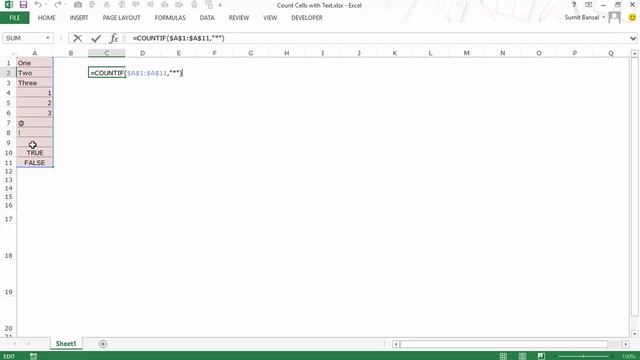 How to Count Cells in Excel that Contain Text Strings смотреть онлайн