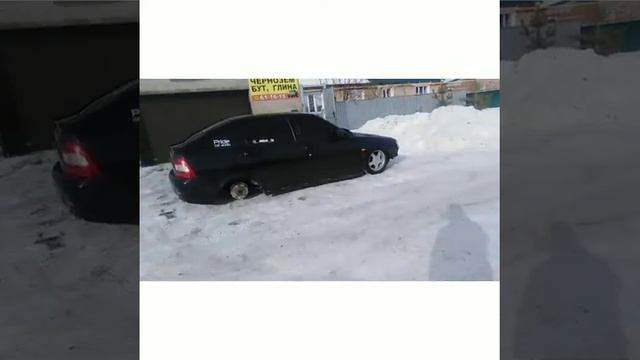 Приора на трёх колесах езда смотреть онлайн