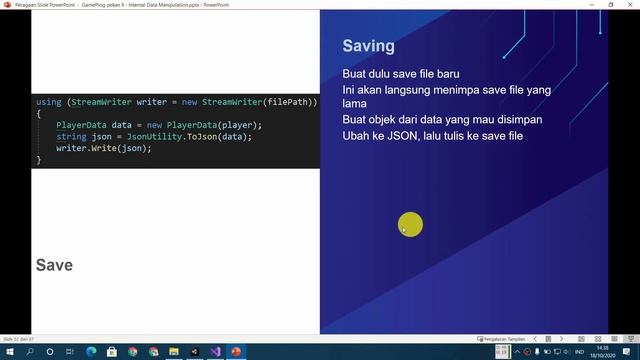 GameProg 9-2: Save System (JSON) смотреть онлайн