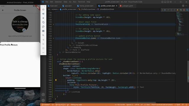 28.Custom Modal Bottom Sheet In Flutter (Hindi) | Chatting App In Flutter смотреть онлайн