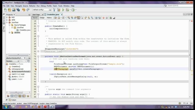 How to create a word document using JAVA смотреть онлайн
