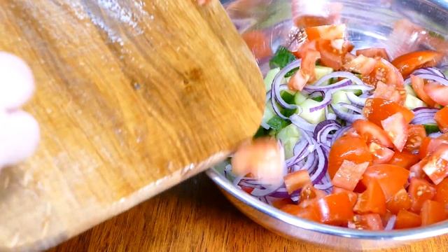 Греческий Салат - Рецепт с сыром Фета смотреть онлайн