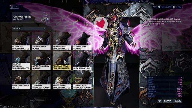 Warframe | Fashion Frame | Harrow Prime : Prophet of the Dark Star смотреть онлайн