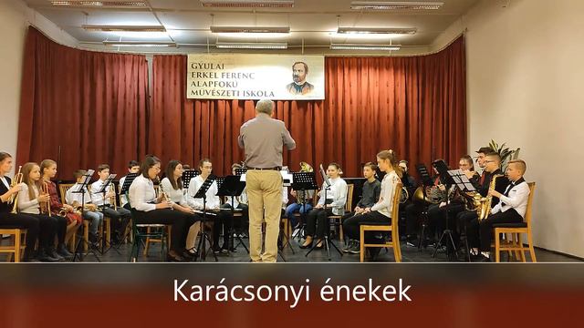 Gyulai Erkel Ferenc AMI Fúvószenekara, Karácsonyi énekek felirattal смотреть онлайн