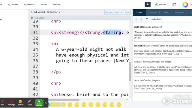 2.3.4 Word Definitions Coding Walkthrough смотреть онлайн
