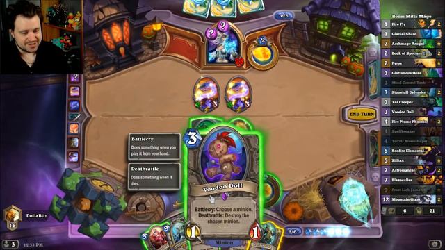 Elemental Hand Mage vs Tempo Mage - Hearthstone смотреть онлайн