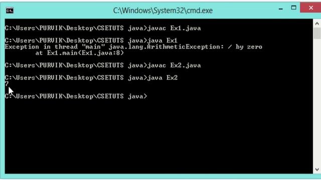Common scenarios where exceptions may occurd Practically in Java смотреть онлайн
