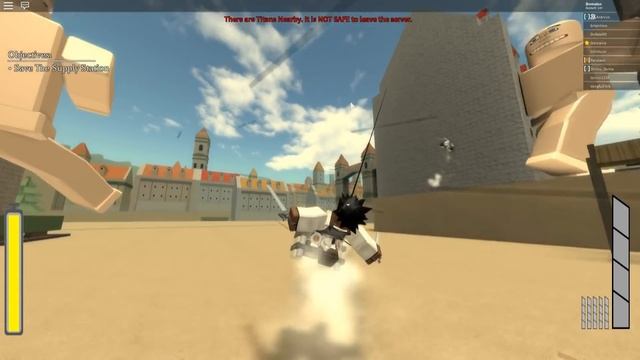 NEW ATTACK ON TITAN GAME IN ROBLOX | ATTACK ON TITAN REVENGE FIRST LOOK | iBeMaine смотреть онлайн