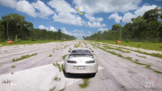 Forza Horizon 5 . Toyota Supra RZ 1998 . Car Show Speed Jump Crash Test Drive . 4K 60fps. смотреть онлайн