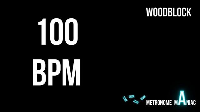 Metronome 100 BPM - Woodblock смотреть онлайн