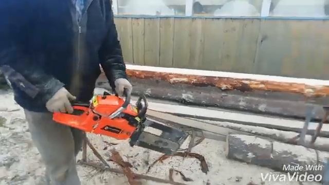 Пилорама из бензопилы. смотреть онлайн