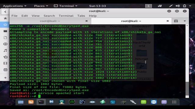 Encrypted & Encoded HTTPS MSFVenom File Encrypt Shell Traffic Less To Make Detectable File смотреть онлайн