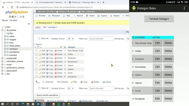 Penggunaan CRUD CLIENT SERVER PHP(MYSQL) DAN ANDROID смотреть онлайн