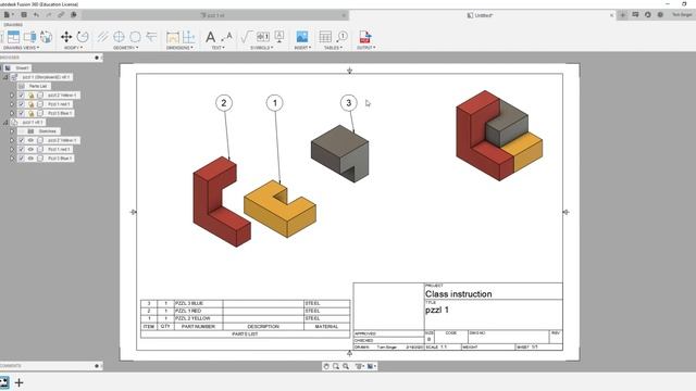 Fusion 360 Creating Exploded assemblies + Drawing Sheets смотреть онлайн