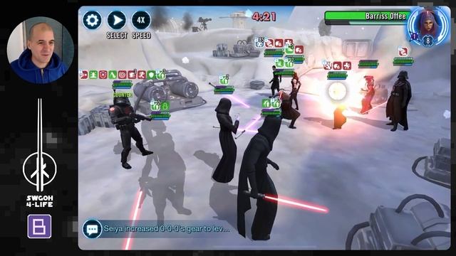Counter Barriss and Starkiller in Conquest with Overzealous & Stoneskin Data Disk Set | SWGOH смотреть онлайн