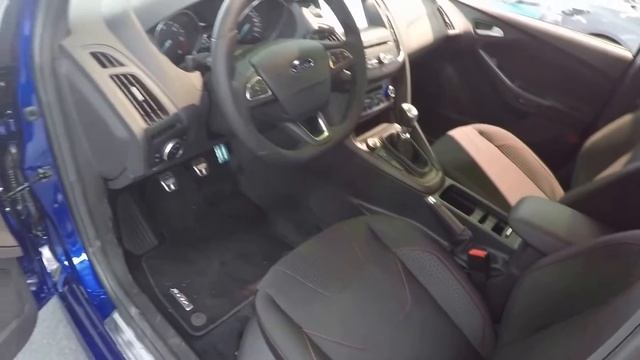 FORD FOCUS 5 DOOR SEDAN !! MODEL 2017 !! INDIC BLUE !! ST-LINE !! WALKAROUND + INTERIOR !! смотреть онлайн