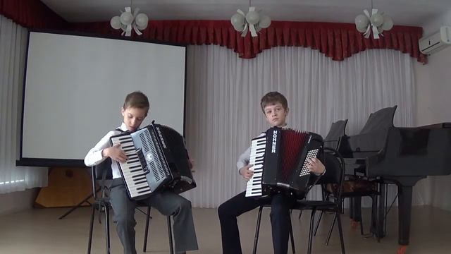 Карантиниди Олег (аккордеон) и Лифенко Дмитрий (аккордеон) ДМШ г Новоалександровска смотреть онлайн