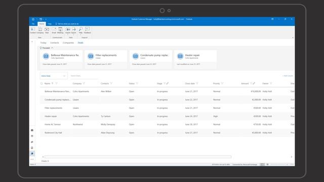 Outlook Customer Manager - Tracking sales opportunities with deals смотреть онлайн