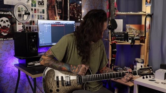 Очень редкая электрогитара |ESP E-II KillerBurst| смотреть онлайн