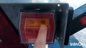 Fristom FT-122 .Подключение электрики & замена штатных фонарей  + боковые габариты на прицепе мзса.